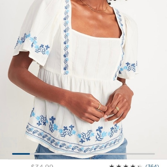 SOLD embroidered blouse - Picture 8 of 8